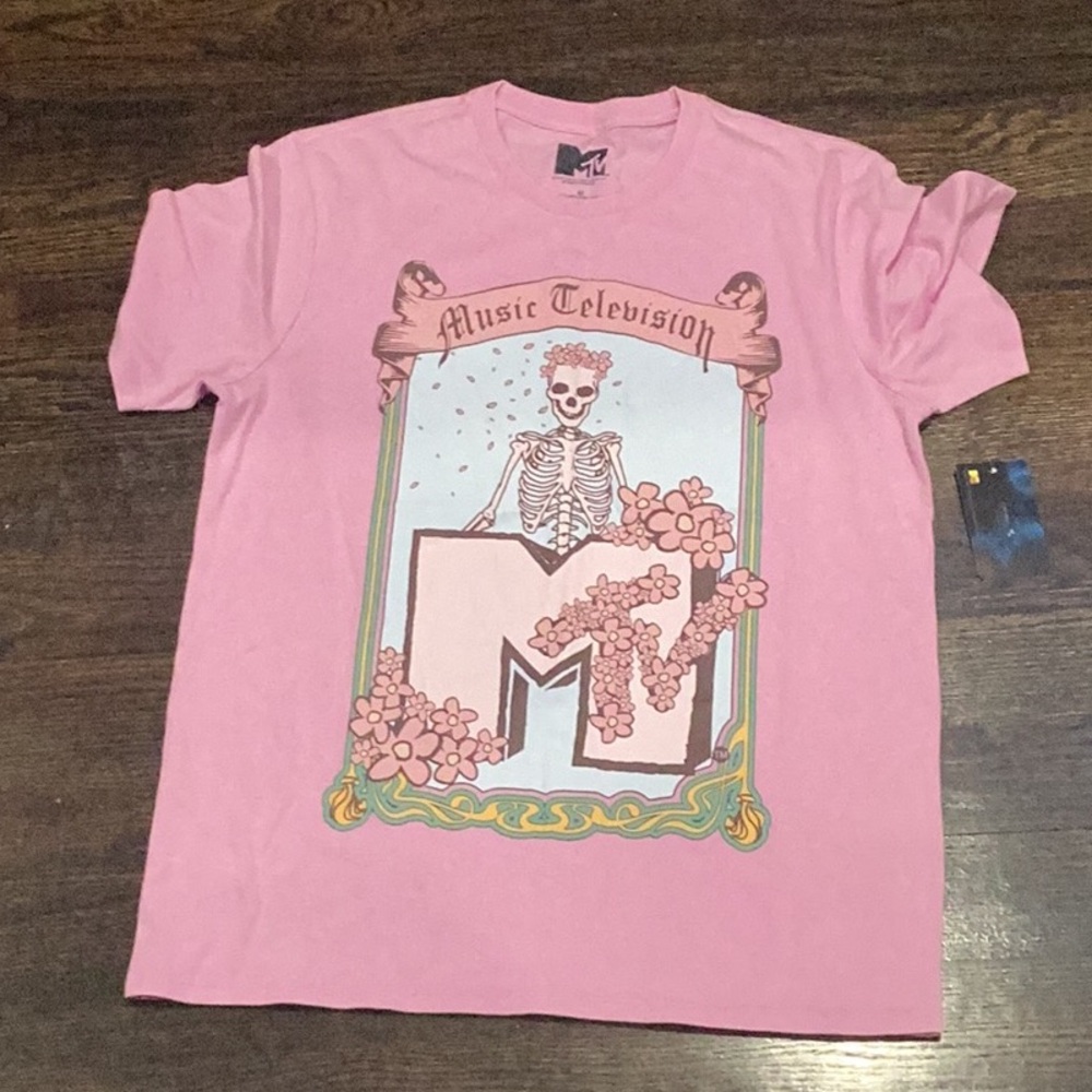 Pink MTV Graphic T-Shirt